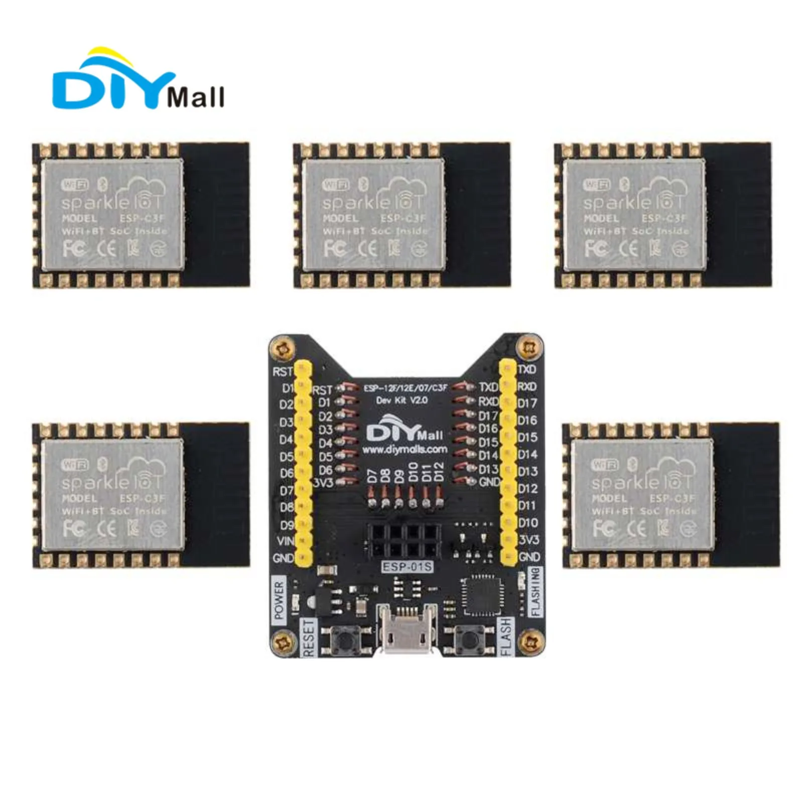 Esp8266 - ESP32-C3F WiFi+BT-Modul 32-Bit RISC-V Single-Core-Prozessor 4