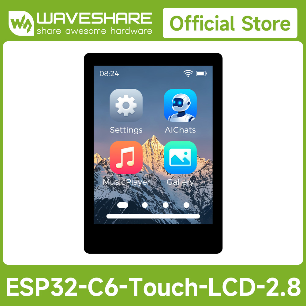 Esp32 Development Board - Waveshare ESP32-C6 2,8-Zoll-IPS-Entwicklungsboard mit kapazitivem Touch-Display,