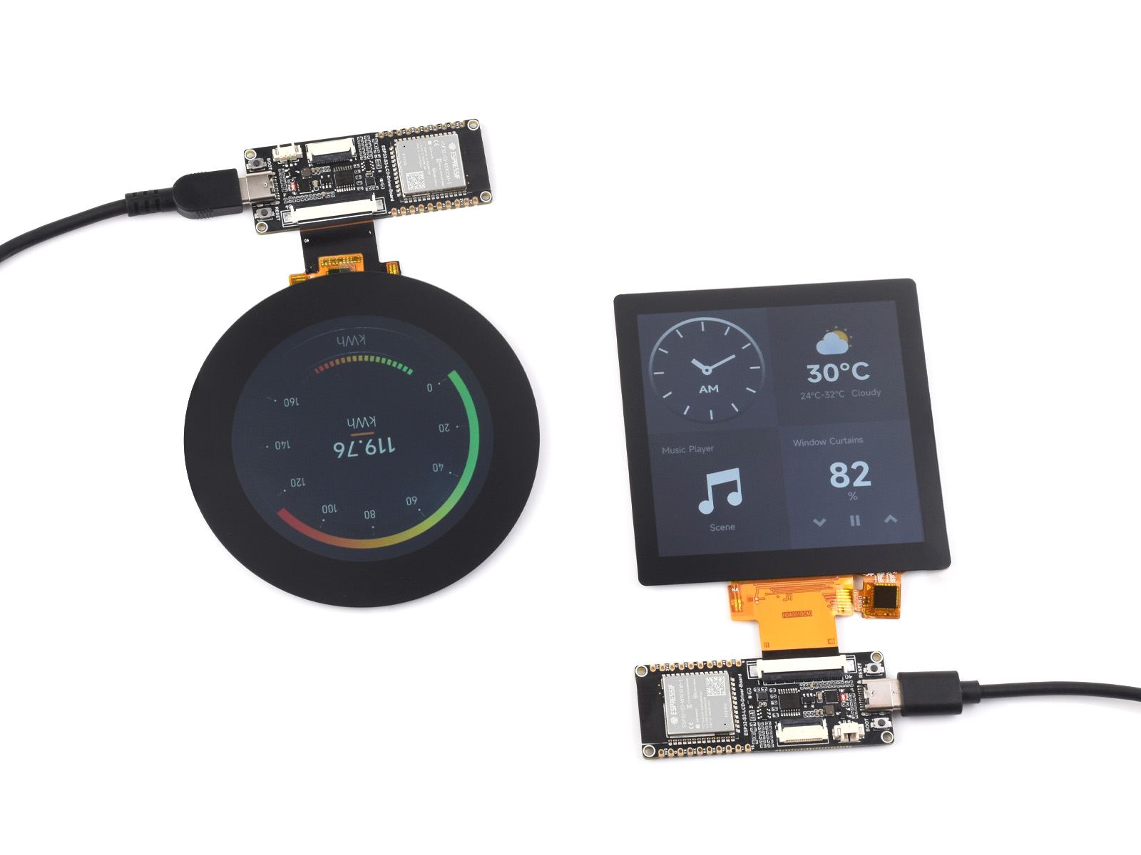 Esp32 S3 - Waveshare ESP32-S3 RGB-LCD-Treiberplatine, 32-Bit 240 MHz