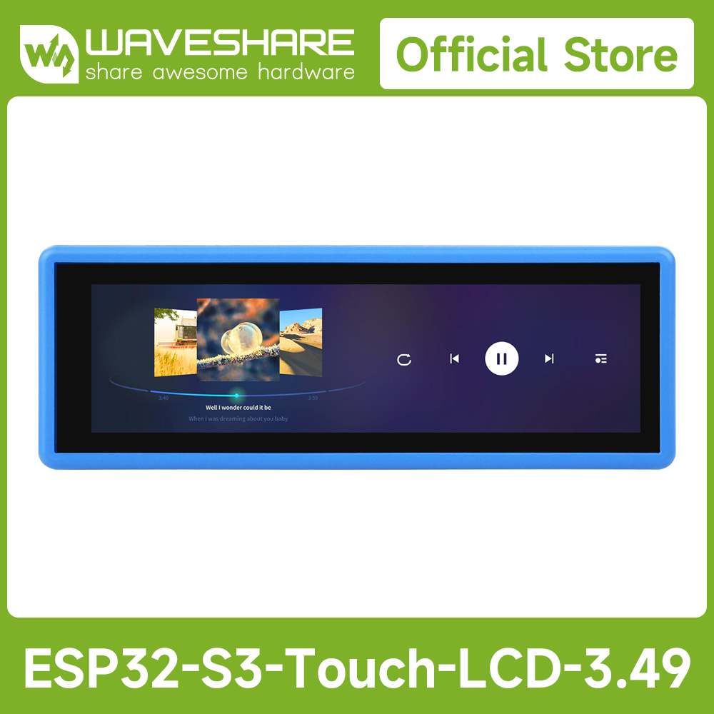 Esp32 S3 - Waveshare ESP32-S3 Hochleistungs-Entwicklungsboard mit kapazitivem 3,49-Zoll-IPS-Touchdisplay