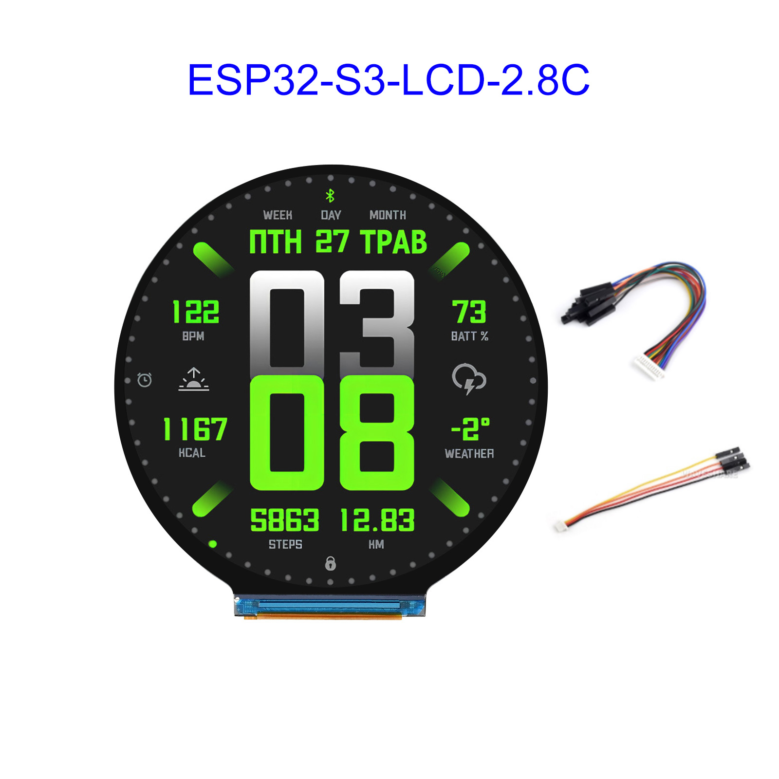 Esp32 S3 - ESP32 ESP32-S3 2,8-Zoll-Entwicklungsboard mit rundem LCD-Bildschirm
