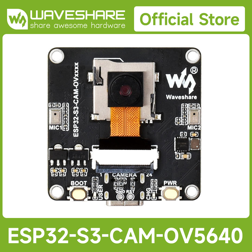 Esp32 S3 - Waveshare ESP32-S3 AIoT Kamera-Entwicklungsboard, integriertes Audio-Ein-