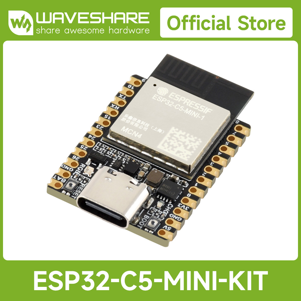 Esp32 Development Board - Waveshare ESP32-C5 Mini Dual-Band Wi-Fi 6