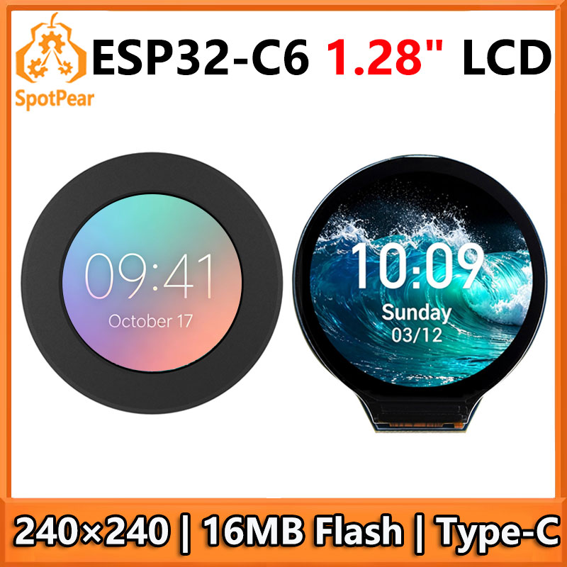 Esp32 C6 - ESP32 C6 Entwicklungsboard 1,28 Zoll LCD-Display