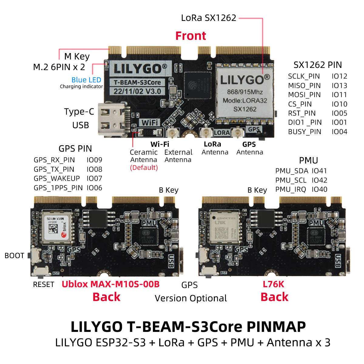 LILYGO T-BEAM-CORE V3.0 L76K U – Esp32 Development Board Bewertung und Preis