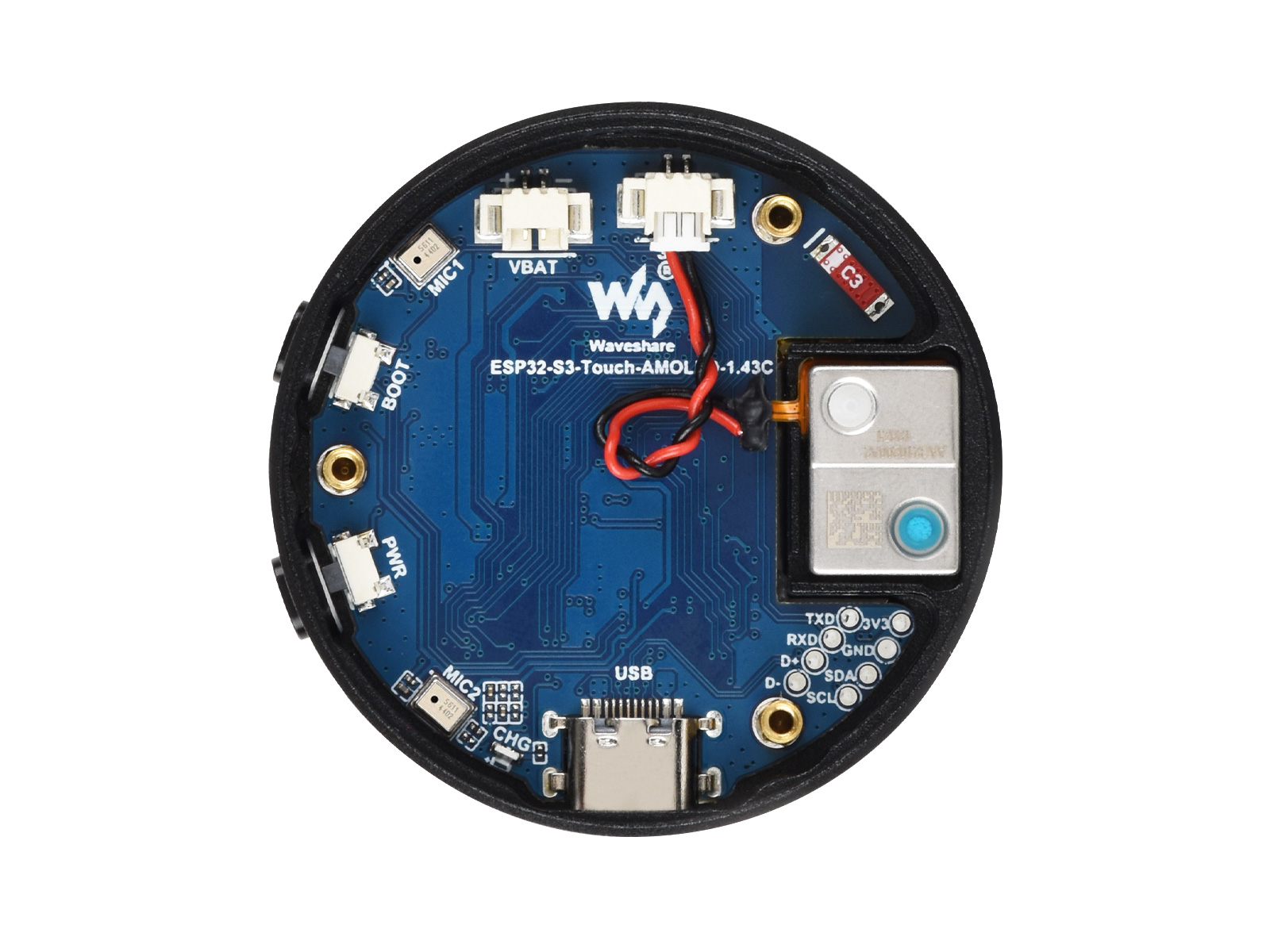 WaveshareESP32-S3 1,43-Zoll AM – Esp32 S3 Bewertung und Preis