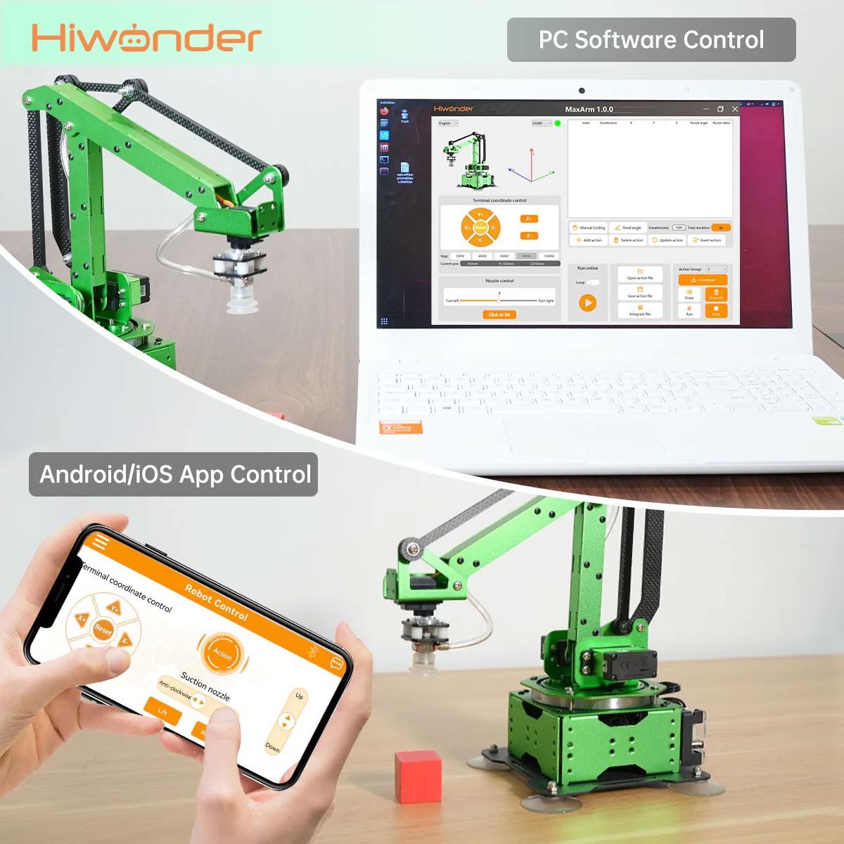 Hiwonder MaxArm 4DOF Roboterar – Esp32 Bewertung und Preis