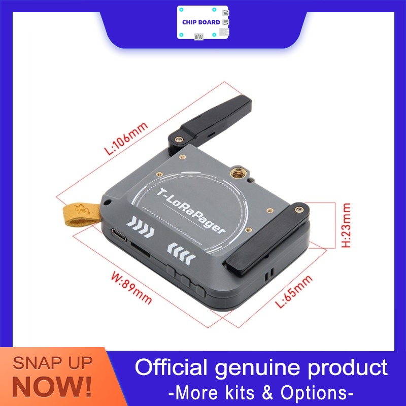 LILYGO T-LoRa Pager Handkommun – Esp32 S3 Bewertung und Preis