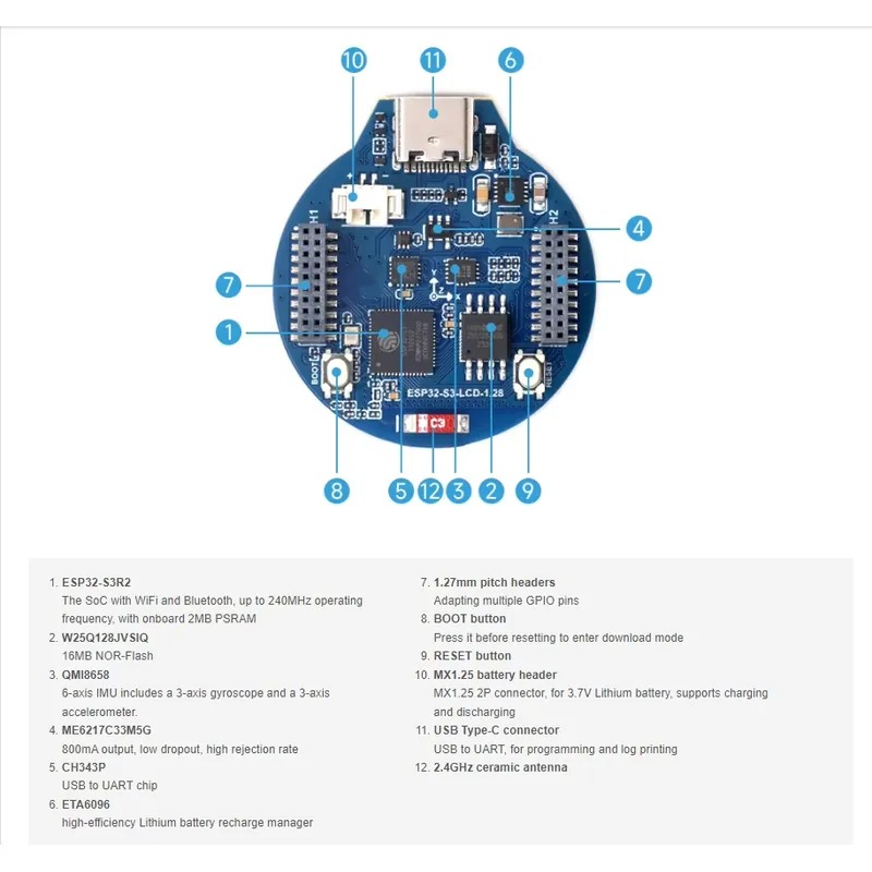 ESP32-S3 LCD-Entwicklungsboard – Esp32 S3 Bewertung und Preis